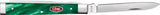 Case Cutlery Baby Doc Green Pearl Kirinite Handle Pocket Knife For Collectors Premium Gift 2.88in Closed by Case Cutlery