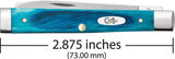 Case Cutlery Baby Doc Caribbean Blue Sawcut Bone Handle Spear And Spatula Blades Pocket Knife 2.88 Inch For Collectors by Case Cutlery