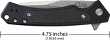 Case Marilla Framelock EDC Knife With S35VN Drop Point Blade Partially Serrated Black Anodized Handle G10 Inlay by Case Cutlery