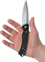 Case Cutlery Marilla Framelock Knife with S35VN Blade Partially Serrated OD Green Aluminum Handle for EDC by Case Cutlery