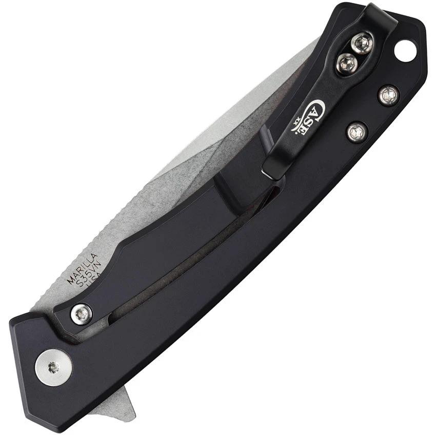 Case Cutlery Premium Marilla Framelock Knife With S35VN Blade Black Aluminum Handle G10 Inlay For EDC Enthusiasts by Case Cutlery
