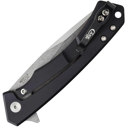 Case Cutlery Premium Marilla Framelock Knife With S35VN Blade Black Aluminum Handle G10 Inlay For EDC Enthusiasts by Case Cutlery