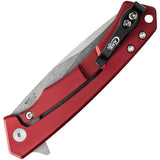 Case Cutlery Marilla Framelock Folding Knife With S35VN Blade And Red Aluminum Handle With G10 Inlay For EDC Enthusiasts by Case Cutlery