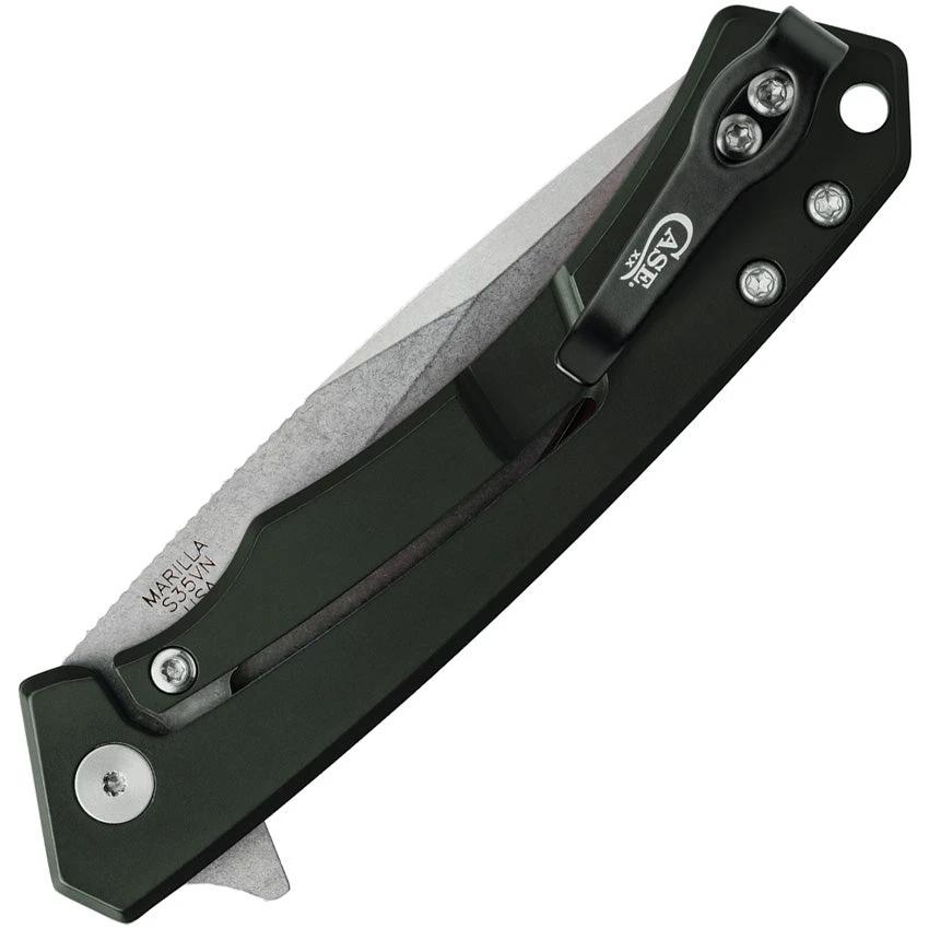 Case Cutlery Marilla Framelock Knife S35VN Blade Premium OD Green Aluminum Handle With Black G10 Inlay EDC Ready by Case Cutlery