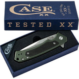 Case Cutlery Marilla Framelock Knife S35VN Blade Premium OD Green Aluminum Handle With Black G10 Inlay EDC Ready by Case Cutlery