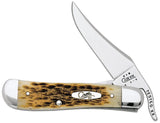 Case Russlock Amber Bone Pocket Knife With Stainless Clip Blade And Extended Tang For Collectors by Case Cutlery