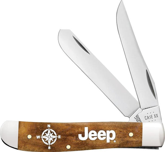 Case Cutlery Jeep Mini Trapper Antique Bone Handle For Collectors 3.5 Inch Closed Clip And Spey Blades by Case Cutlery