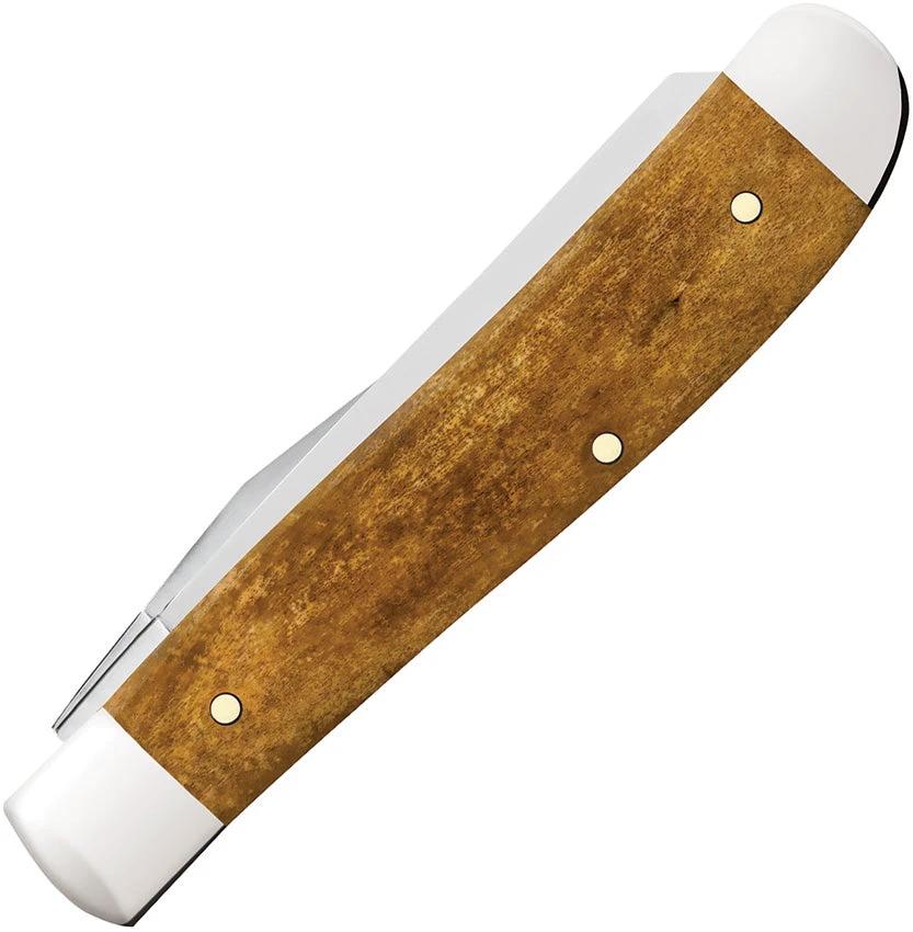 Case Cutlery Jeep Mini Trapper Antique Bone Handle For Collectors 3.5 Inch Closed Clip And Spey Blades by Case Cutlery