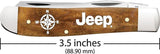 Case Cutlery Jeep Mini Trapper Antique Bone Handle For Collectors 3.5 Inch Closed Clip And Spey Blades by Case Cutlery