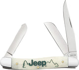 Case Cutlery Jeep Medium Stockman Knife 3.63 Inch Closed Bone Handle Clip Blade For Collectors by Case Cutlery