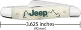 Case Cutlery Jeep Medium Stockman Knife 3.63 Inch Closed Bone Handle Clip Blade For Collectors by Case Cutlery