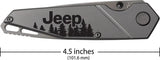 Case Cutlery Jeep TecX Linerlock Knife with Premium Gray Titanium Coated Blade for EDC Enthusiasts by Case Cutlery