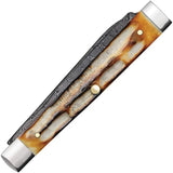 Case Cutlery Baby Doc Damascus Pocket Knife Burnt Bone 2.88in Closed For Collectors Boxed by Case Cutlery