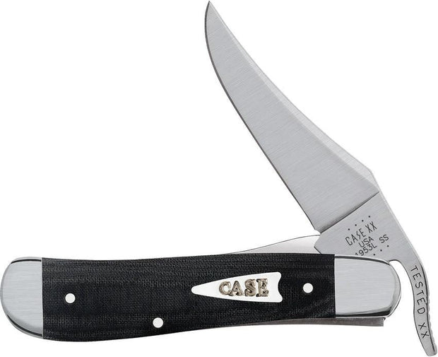 Case Russlock Micarta Folding Knife For Collectors With Satin Clip Blade One-Hand Opening 4.25 Inch Closed by Case Cutlery