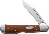 Case Cutlery Mini CopperLock Pocket Knife 3 5/8 In Closed Stainless Locking Clip Blade Chestnut Bone For Collectors by Case Cutlery