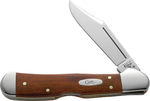 Case Cutlery Mini CopperLock Pocket Knife 3 5/8 In Closed Stainless Locking Clip Blade Chestnut Bone For Collectors by Case Cutlery