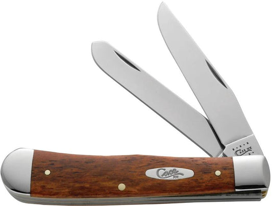 Case Cutlery Trapper Chestnut Bone Handles 6254SS Pattern With Stainless Clip And Spey Blades For Collectors by Case Cutlery