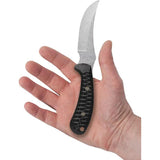 Case Cutlery Ridgeback Hunter Knife With Black Burlap Handle Full Tang Upswept Stonewash Blade Outdoor Enthusiasts by Case Cutlery
