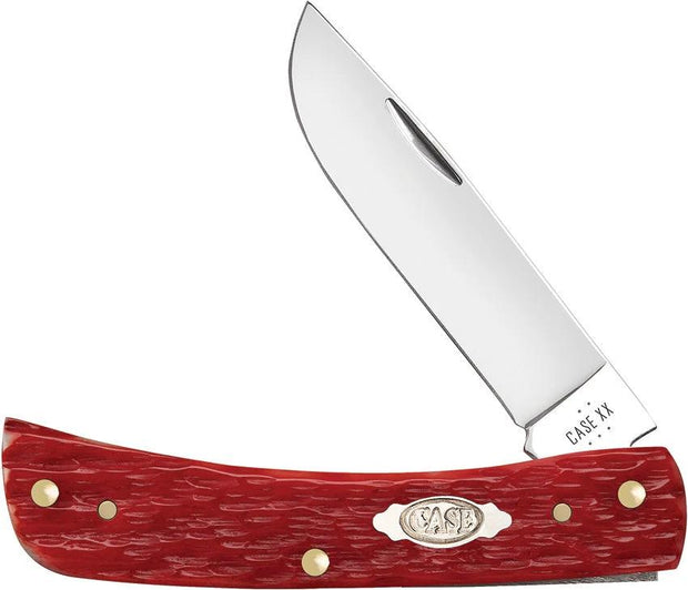 Case Cutlery Sod Buster Jr Knife Dark Red Bone 3.63in Closed Skinner Blade Durable For Outdoor Collectors by Case Cutlery