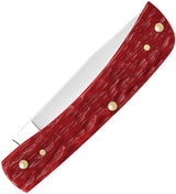 Case Cutlery Sod Buster Jr Knife Dark Red Bone 3.63in Closed Skinner Blade Durable For Outdoor Collectors by Case Cutlery