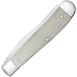 Case Cutlery Air Force Trapper Knife for Collectors Premium 4.13 Inch Closed Clip Spey Blades Natural Bone Handle by Case Cutlery