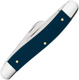 Case Cutlery US Air Force Stockman Knife For Collectors Premium Three Blade Set Clip Sheepsfoot Spey Navy Blue Handle by Case Cutlery