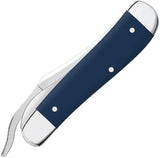 Case Cutlery Russlock US Air Force Knife For Collectors Navy Blue Handle One Hand Clip Blade by Case Cutlery