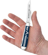 Case Cutlery Air Force Trapper Blue Synthetic Handle Mirror Blades 4.13 Inch Closed Knife For Collectors by Case Cutlery
