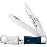 Case Air Force Trapper Gift Set For Collectors 4.13 Inch Closed Knife With Mirror Clip And Spey Blades by Case Cutlery