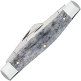 Case Cutlery Large Stockman Knife Gray Bone 34203 3-Blade Clip Sheepfoot Spey Mirror Finish Stainless Blades Collectors by Case Cutlery