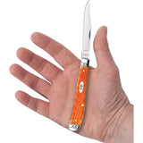Case Cutlery Slimline Trapper Cayenne Knife For Collectors Premium Jigged Bone Handle Mirror Clip Blade by Case Cutlery