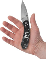 Case Cutlery Westline Linerlock Knife S35VN Drop Point White Black Carbon Fiber Handle For EDC Enthusiasts by Case Cutlery