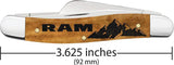 Case Cutlery RAM Stockman Iconic Three Blade Pocket Knife For Collectors Antique Smooth Bone Handle by Case Cutlery