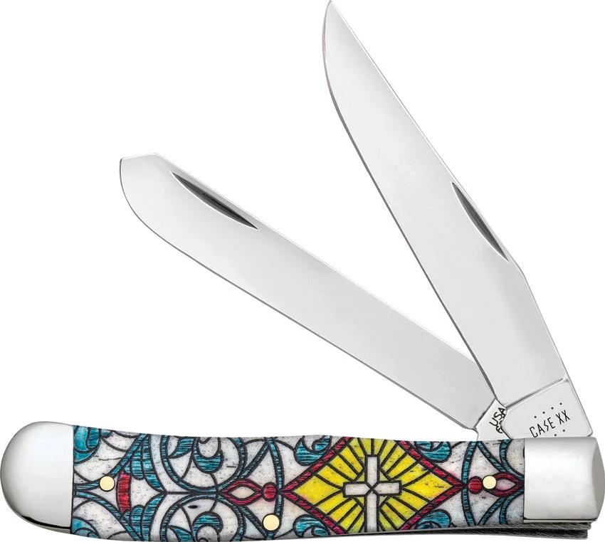 Case Cutlery Trapper Stained Glass 38817 by Case Cutlery