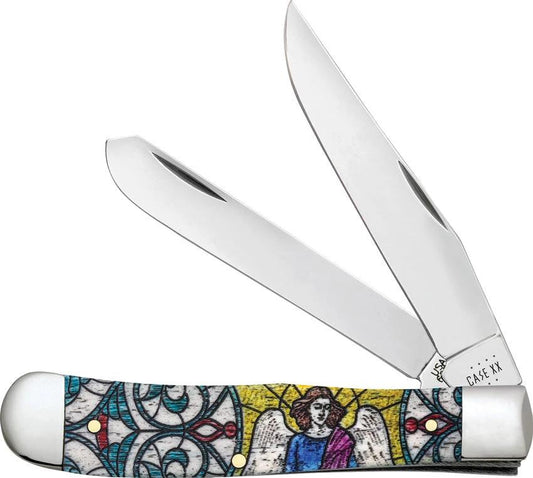 Case Cutlery Trapper Stained Glass Angel 38818 by Case Cutlery