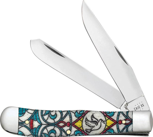 Case Cutlery Trapper Stained Glass Dove 38819 by Case Cutlery