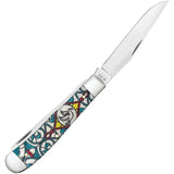 Case Cutlery Trapper Pocket Knife Stained Glass Dove Handle 4.13in Closed Premium Gift Boxed Collectors Edition by Case Cutlery