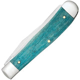 Case Cutlery Trapper Knife Premium Cardinal Color Wash Natural Bone Handle 6254 SS Mirror Blades Gift Boxed Collectors by Case Cutlery