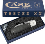 Case Cutlery Highbanks Slip Joint Knife 4 Inch CPM 20CV Modified Wharncliffe Blade Black Micarta Handle EDC by Case Cutlery