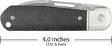 Case Cutlery Highbanks Slip Joint Knife 4 Inch CPM 20CV Modified Wharncliffe Blade Black Micarta Handle EDC by Case Cutlery