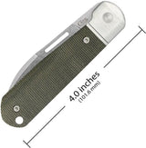 Case Cutlery Highbanks Slip Joint Knife 4in CPM20CV Wharncliffe Green Micarta For EDC Enthusiasts by Case Cutlery