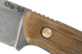 Case Cutlery Welker Hunter Natural Micarta Fixed Blade Knife for Hunters 1095HC Steel Full Tang by Case Cutlery