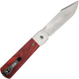 Case Cutlery Longhouse Linerlock 4In Knife CPM20CV Stonewash Rosewood Handle For Premium Collectors by Case Cutlery