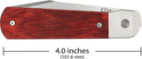 Case Cutlery Longhouse Linerlock 4In Knife CPM20CV Stonewash Rosewood Handle For Premium Collectors by Case Cutlery