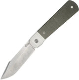 Case Cutlery Longhouse Green Micarta 4 Inch CPM 20CV Locking EDC Knife For Everyday Carry by Case Cutlery