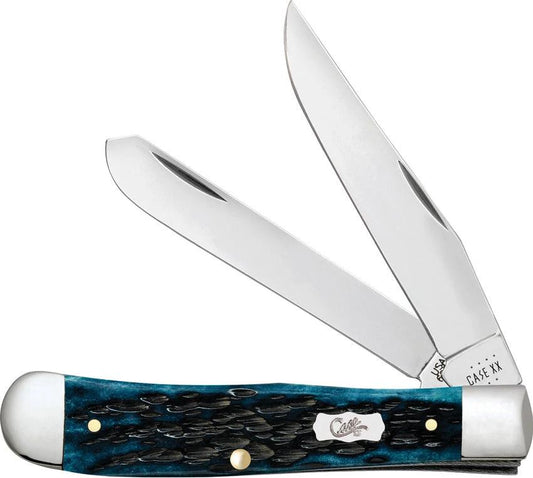 Case Cutlery Trapper Med Blue Peach Seed 51850 by Case Cutlery