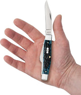 Case Cutlery Large Stockman Knife 6375SS Mediterranean Blue Jigged Bone 3 Blade Pocket EDC For Collectors by Case Cutlery