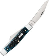 Case Cutlery Large Stockman Knife 6375SS Mediterranean Blue Jigged Bone 3 Blade Pocket EDC For Collectors by Case Cutlery
