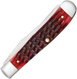 Case Cutlery Heritage Trapper Gift Set 52018 With 6254 SS Pattern And Old Red Jigged Bone For Collectors by Case Cutlery