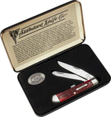 Case Cutlery Heritage Trapper Gift Set 52018 With 6254 SS Pattern And Old Red Jigged Bone For Collectors by Case Cutlery
